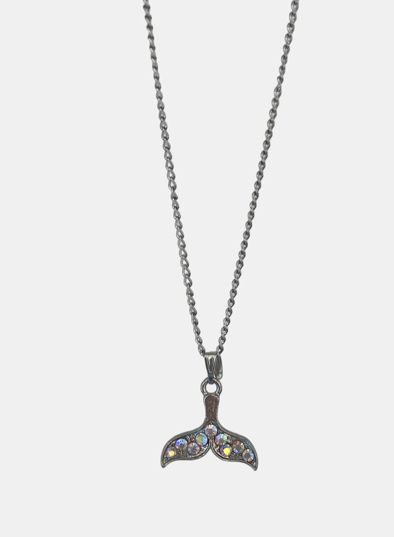 Crystal Dolphin Tale Necklace