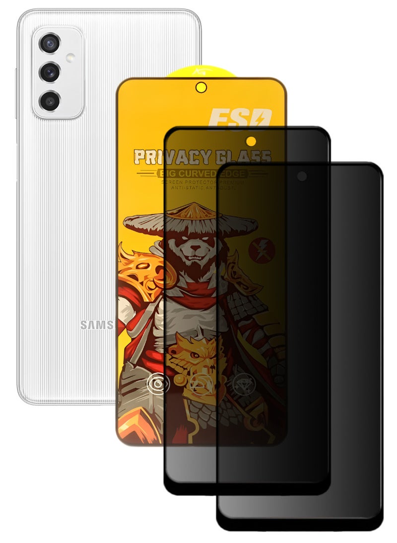 ESD 2 Pieces Tempered Dustproof Privacy Glass Screen Protector Compatible For Samsung Galaxy M52 5G - Image 1