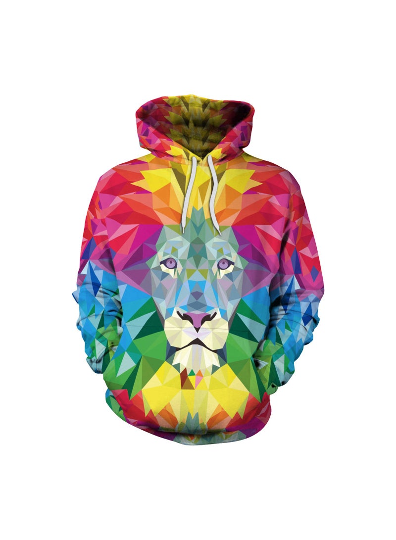 Loquat Squality 3D Printing Long Sleeved Hoodie Men/Women Multicolour - Image 1