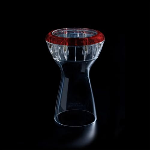 Wambooka Green Emerald Darbuka – Dry & Wet Sound Modes, 8.75'' Head, Lightweight- Professional Drum with Brass Tuning Keys & Padded Bag – 17'' Length – Ideal for Live & Studio Use (Red) - Image 4