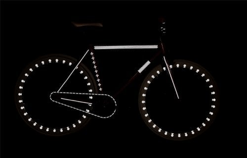 RydeSafe Reflective Decals - Hexagon Kit - Large (Black) - Image 3