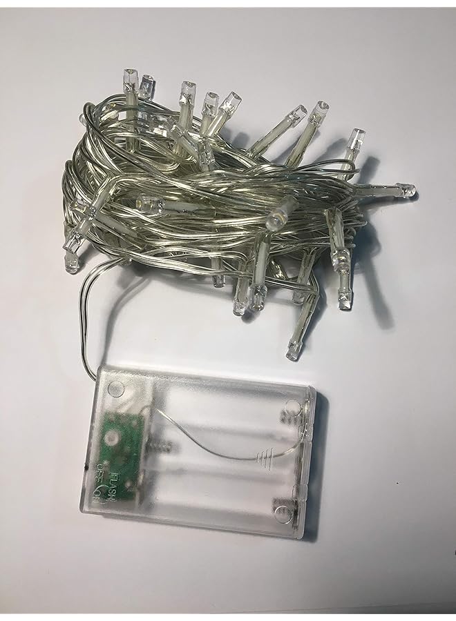 شريط إضاءة LED يعمل على بطاريات AA بطول 5 متر باللون الأصفر