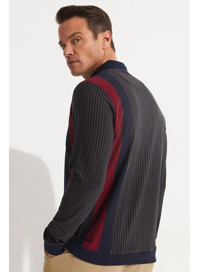 JUNE June Exclusive Men Slim Fit Long Sleeve Tshirt Grey
