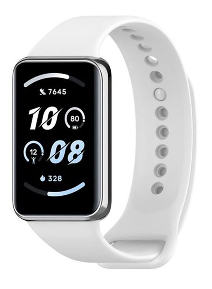 Huawei Band 9 / Honor Band 9 Sport Soft Silcon Replacement Strap - White - Image 1