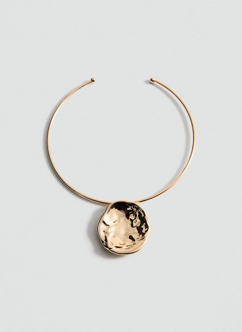 MANGO Rigid Circular Design Necklace  - Image 1