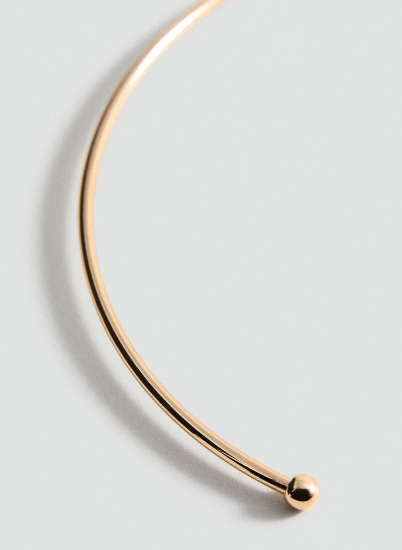 MANGO Rigid Circular Design Necklace  - Image 3