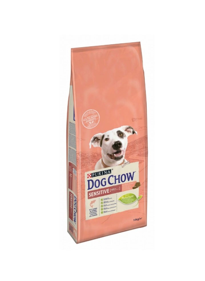 PURINA Dog Chow Dry Food with Salmon for Sensitive Adult Dogs (1+ Years) 