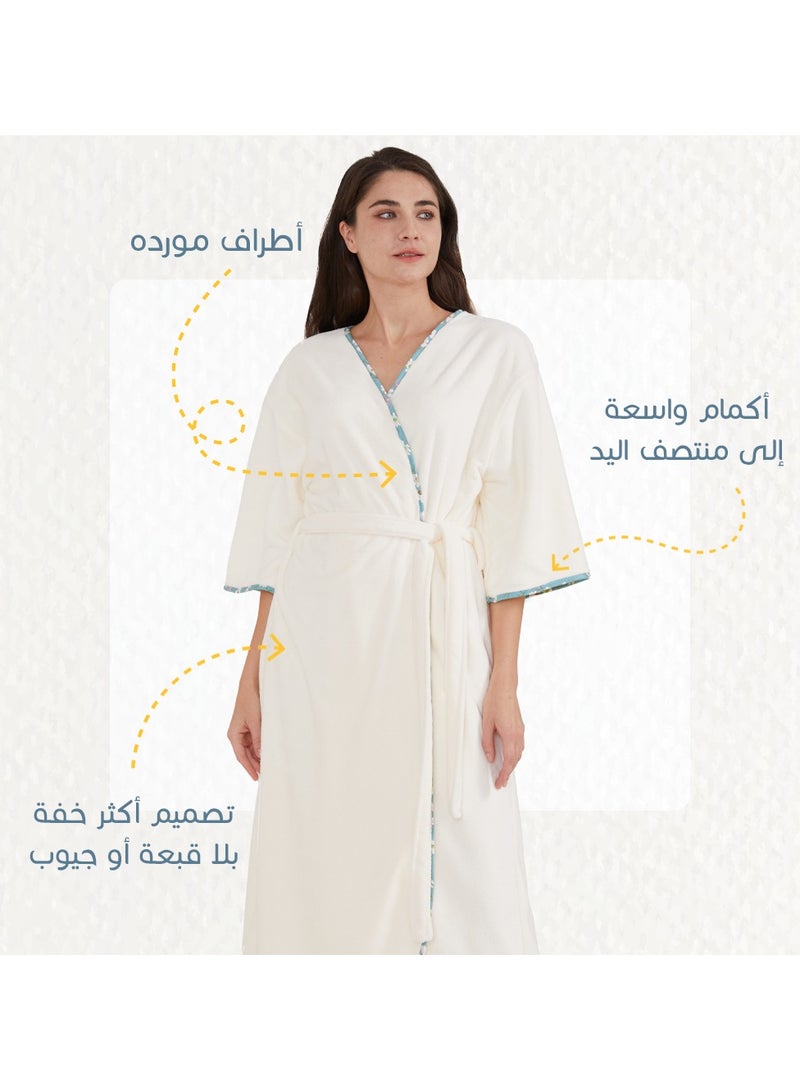 ريفي روب أنيق - اوف وايت - Image 5