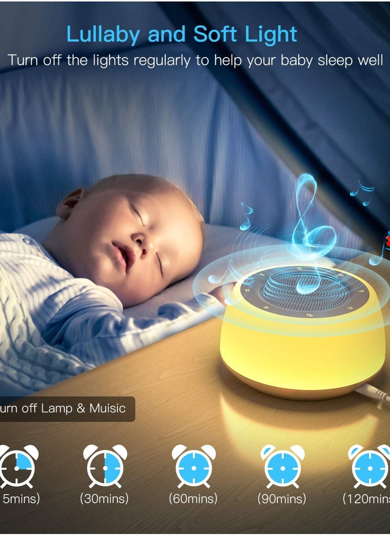 Generic - White Noise Machine Baby, Baby Sound Kids with Night Light, Portable for Sleeping - Image 1