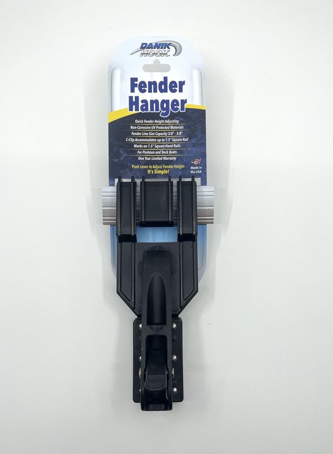 Danik Hook Marine Fender Hanger (Made in USA) – Knotless Adjustable C-Clip for Fast Fender Height Changes – Fits Square & Rectangular Rails on Pontoon and Deck Boats - Image 4