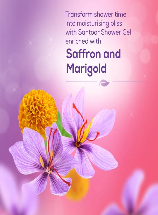 سانتور جل استحمام سانتور لتفتيح البشرة 750 مل بخلاصات الزعفران والآذريون الطبيعية | للرجال والنساء | لبشرة متألقة | مناسب لجميع أنواع البشرة | خالٍ من البارابين | خالٍ من السيليكون - Image 5