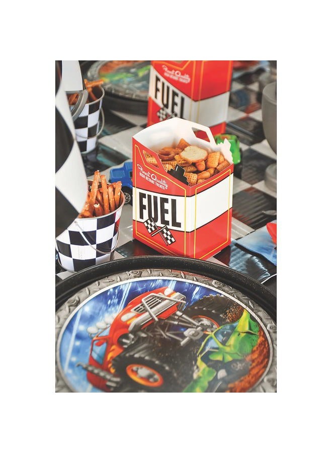 Fun Express Race Car Fuel Can Popcorn Treat Boxes – Perfect for Racing - Themed Birthday - Parties Fun Popcorn Containers for Kids Ideal for Party Favors and Goodie Bags – 24 Pieces - Multi-colored - Image 3