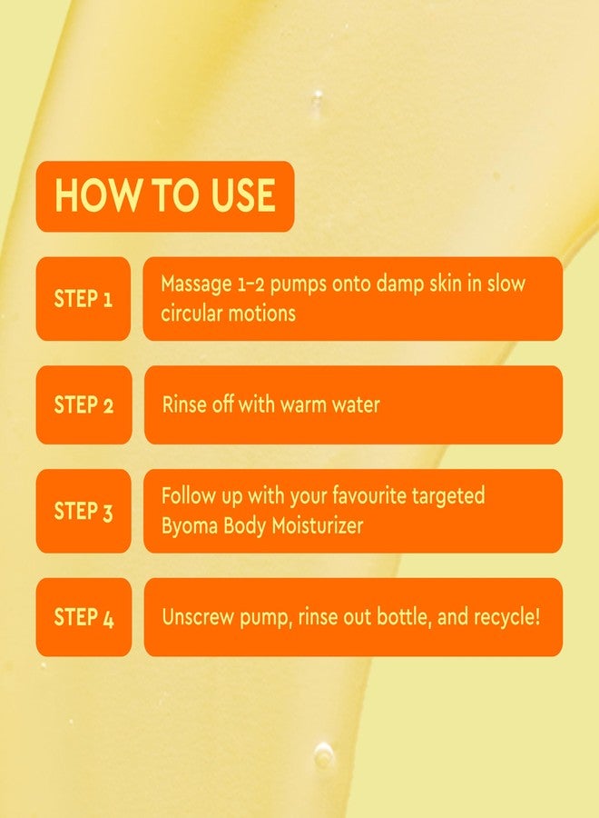 BYOMA غسول الجسم المشرق من BYOMA - تركيبة كريمية مع النياسيناميد وحمض الأزيلايك للبشرة الباهتة والجافة - يضيء ويوحد اللون - إصلاح حاجز البشرة - 16.9 أونصة سائلة - Image 5
