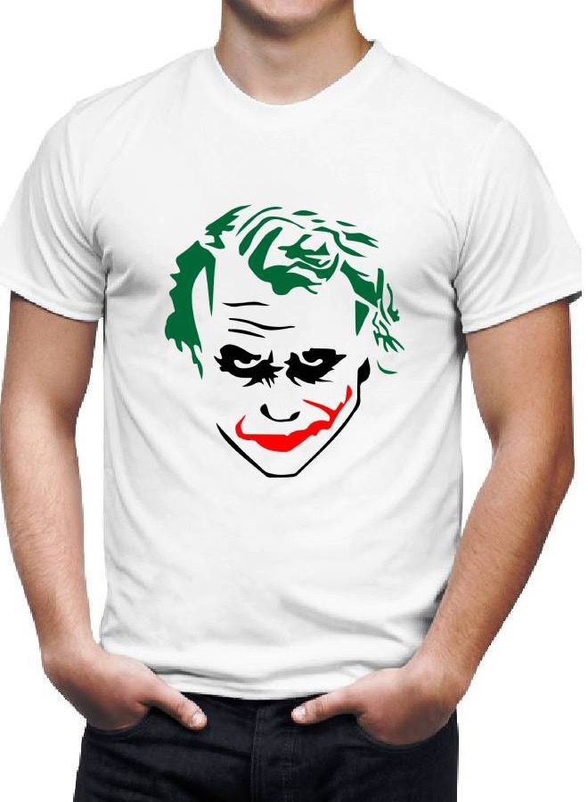 LOUD UNIVERSE Men’s Soft T Shirt Printed Joker Face - Image 2