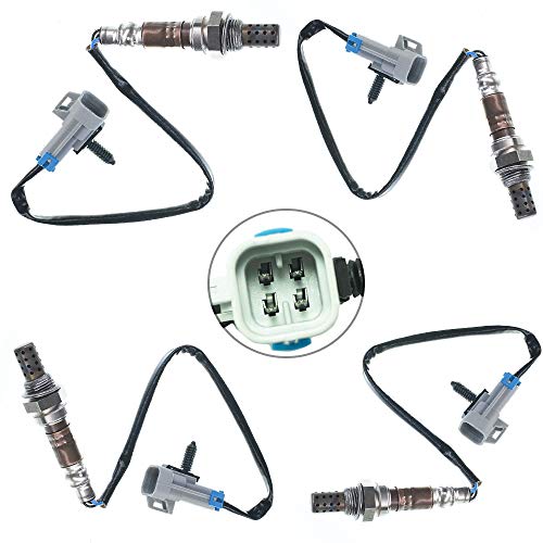 higherbro 4PCS Oxygen O2 Sensor 1 & 2 for 2000 2001 2002 GMC Yukon 4.8L/5.3L; 2000-2002 Yukon XL 1500 5.3L Upstream + Downstream Only fit Canada Built Vehicle - Image 1
