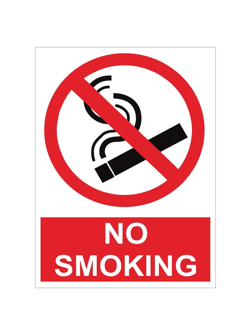 999Store office supplies sunboard No smoking sticker signage sign board red (20X15 Cm) - Image 3
