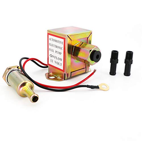 Electric Fuel Pump 12v 457psi Universal Standard Self Priming Heavy Duty Gas Diesel InLine InTank Electric Fuel Pump With Installation Kit Metal Solid Petro Gasoline or Diesel Engine EP014
