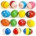 POPLAY 15PCS Egg Shakers Maracas for Kids Musical Instruments for Babies Hand Percussion Shakers Musical Eggs for Easter Basket Stuffers Party Favors - Image 2