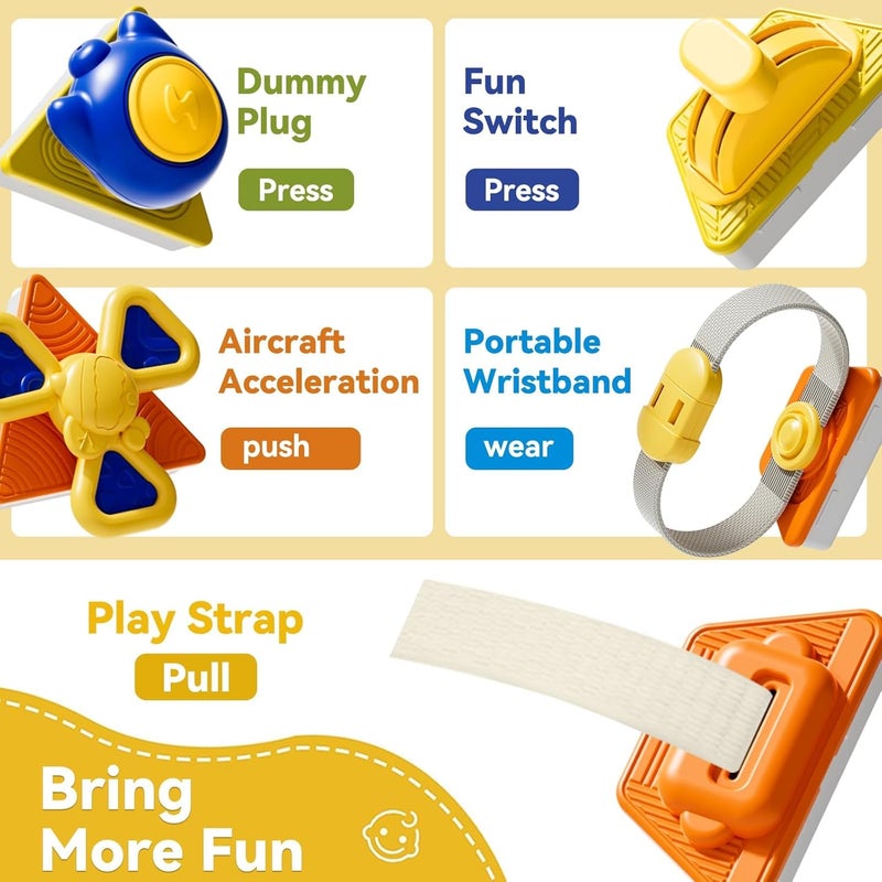 CENXI 22‑in‑1Toddler Busy Board Activity Cube Toys, Montessori Sensory Toy & Travel Leaning for Toddlers, Early Education Active Toy and Fine Motor Skills Development Toy - Image 3