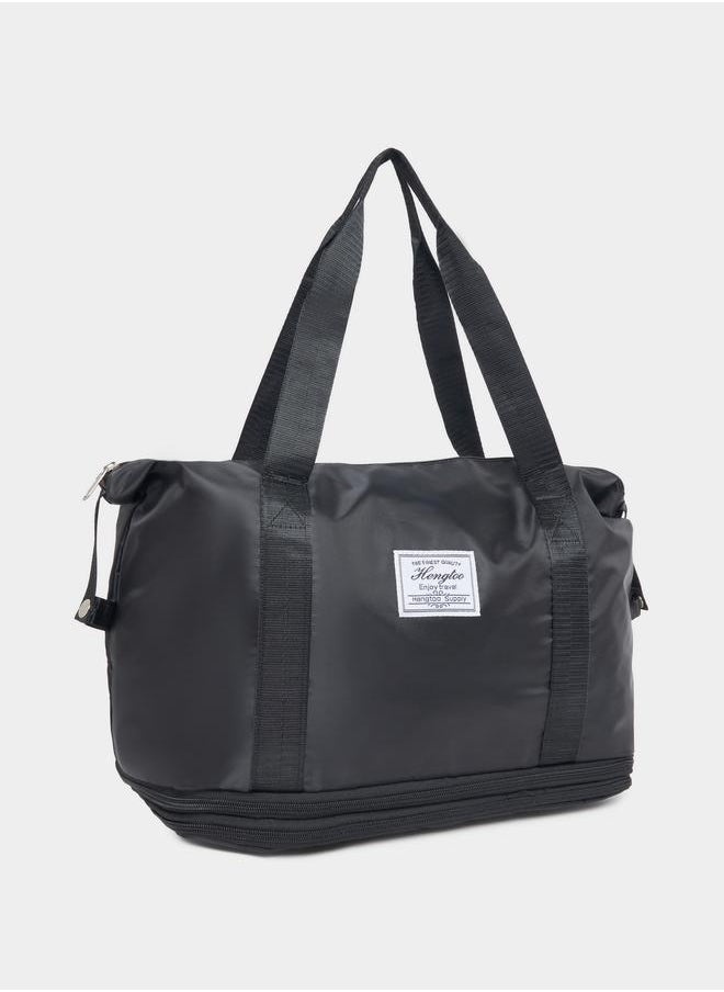 Styli Printed Patch Detail Fundamental Sports Bag  - Image 1