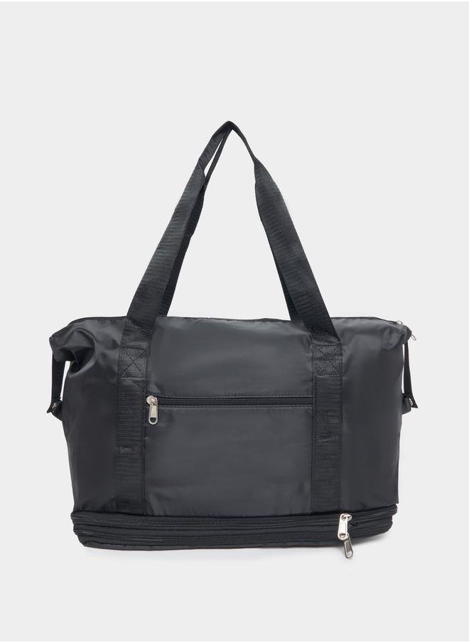 Styli Printed Patch Detail Fundamental Sports Bag  - Image 2