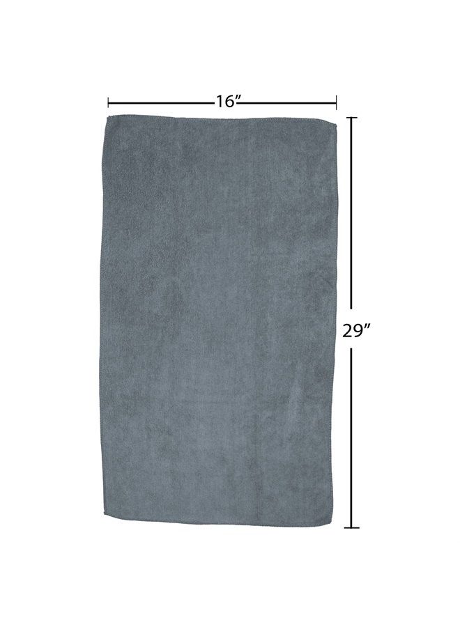 Fromm Softees Microfiber Salon Hair Towels for Hairstylists, Barbers, Spa, Gym in Granite Blue, 16" by 29", 10 count | Perfect Hair Care Towel for Drying Curly, Long, Wavy Hair - Image 3