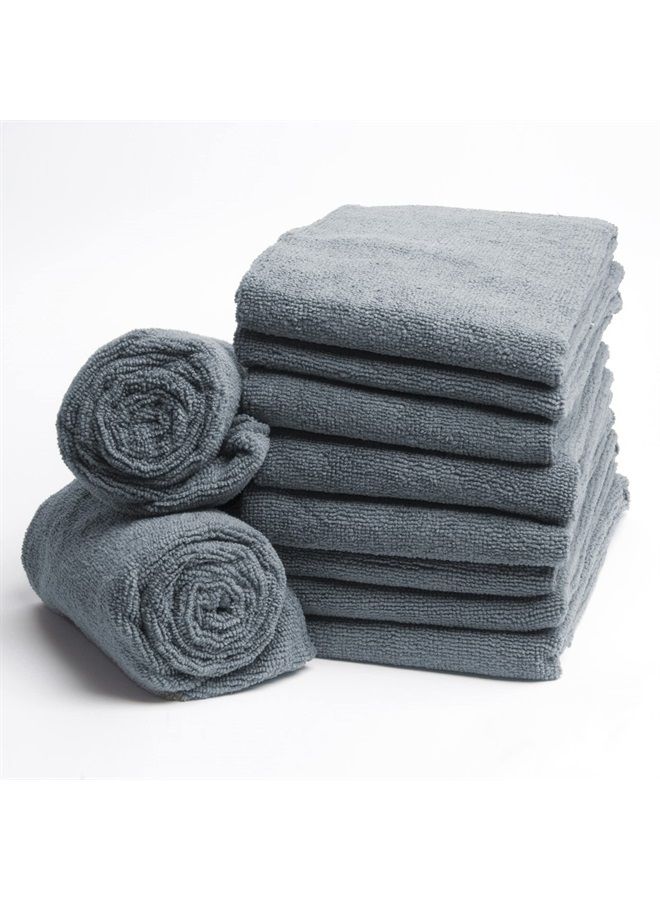 Fromm Softees Microfiber Salon Hair Towels for Hairstylists, Barbers, Spa, Gym in Granite Blue, 16" by 29", 10 count | Perfect Hair Care Towel for Drying Curly, Long, Wavy Hair - Image 4