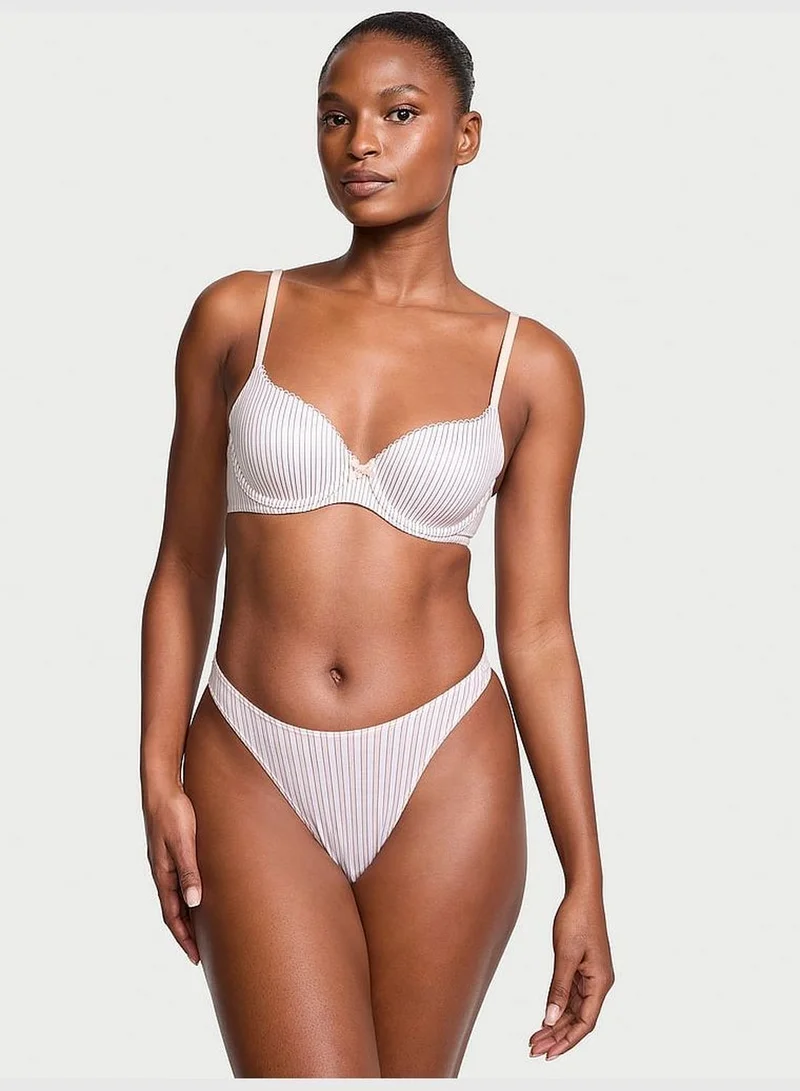 Victoria's Secret Stretch Cotton High-Leg Scoop Thong Panty