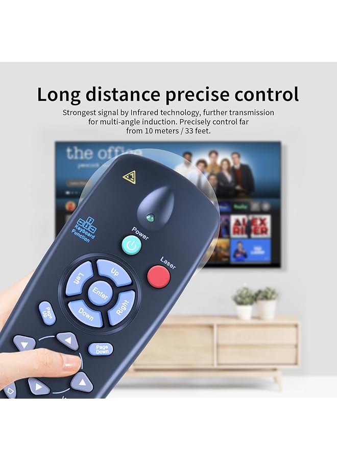 إيروريكس جهاز تحكم عن بعد جديد لجهاز العرض Promethean Ust P1 Ust P2 Prm 25 Prm 32 Prm 42 Prm 45؛ Vivitek D825Ex D825Es D820Ms D825Mx D832Mx - Image 3