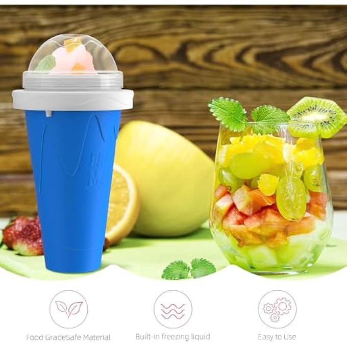 Unity Slushy Cup 2Pack  Frozen Magic Squeeze Cup For Making Slushies Smoothies And Milkshakes  Reusable Instant Cooling Maker For Kids And Adults  Fun  Easy To Use Assorted Colors - Image 4