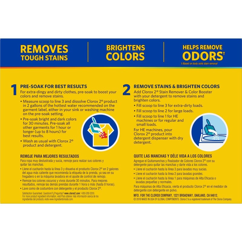 Clorox 2 Laundry Stain Remover and Color Booster Powder, 49.2 Ounces - Image 2
