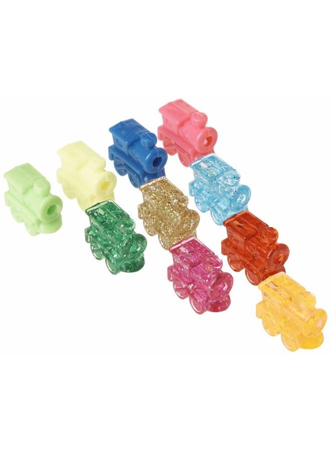 Train Marker Accessory Activity Assorted Color Dominoes, Set of 10