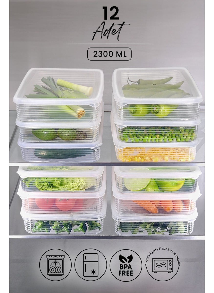 12 Li 2300 ml Refrigerator and Microwave Storage Box - Refrigerator Organizer Storage Box - pzsku/Z67BF320D4886EA467146Z/45/_/1729236239/524301aa-77ab-48d1-9664-a5b2abefdf28