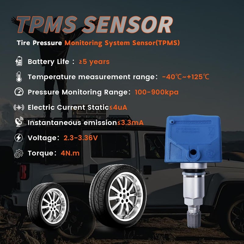 مجموعة من 4 مستشعرات TPMS لمراقبة ضغط الإطارات 315MHz متوافقة مع Murano Elegance Tesla Marginal People Titan 350Z Pathfinder Infiniti EX FX Q45 M Qx4 G Qx40 بديل لـ # 40700CD001 - Image 2