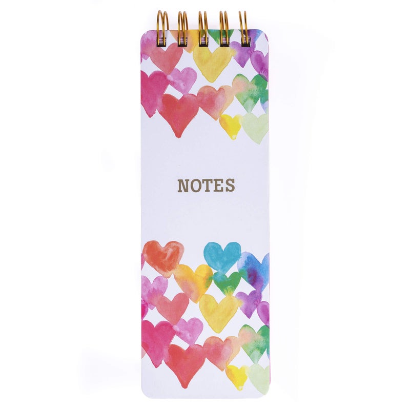 Graphique Reporter Notepad, Love in Color â€“ Portable Notebook Embellished in Gold Foil, 150 Lined Sheets, 3" x 8.75" â€“ Perfect for Note Taking, List Making and Much More, WLP188 - Image 1