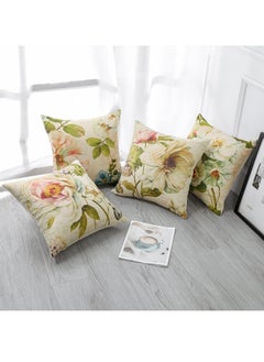FASHION HOME Set of 4 Cushion Covers Decorative Throw Pillow cases for Living Room Garden Outdoor Décor  - Image 4
