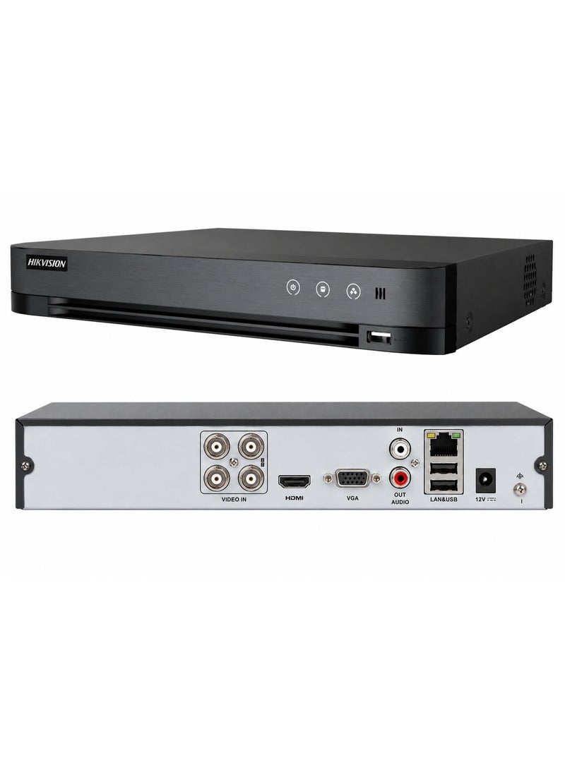 هيك فيجن Hikvision iDS-7204HUHI-M1/E Turbo AcuSense 4 Channel Hybrid DVR – 8MP & 4K Ultra HD – Supports HDTVI / AHD / HDCVI / CVBS Analog Cameras – H.265 Pro+ - Image 4