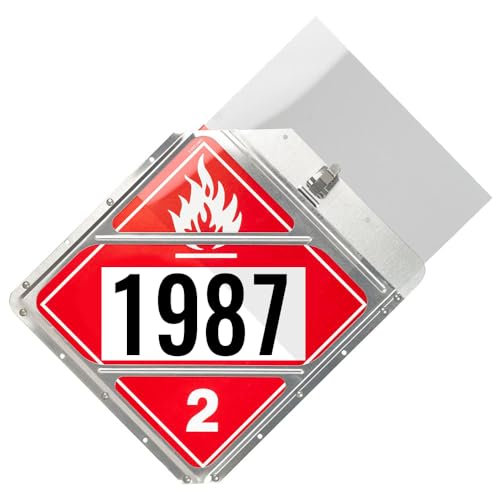 diatomiteco 6 Pack Shield for Hazmat Placard Holder, 10.75” x 10.75” Clear Shields Made with Polycarbonate, Fit DOT Sized Placard Holders, Protect Placards from Loss and Damage, Impact-Resistant and UV-Resistant - Image 1
