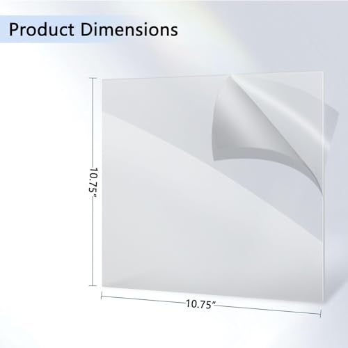 diatomiteco 6 Pack Shield for Hazmat Placard Holder, 10.75” x 10.75” Clear Shields Made with Polycarbonate, Fit DOT Sized Placard Holders, Protect Placards from Loss and Damage, Impact-Resistant and UV-Resistant - Image 3