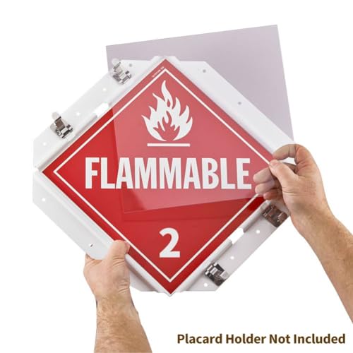 diatomiteco 6 Pack Shield for Hazmat Placard Holder, 10.75” x 10.75” Clear Shields Made with Polycarbonate, Fit DOT Sized Placard Holders, Protect Placards from Loss and Damage, Impact-Resistant and UV-Resistant - Image 2