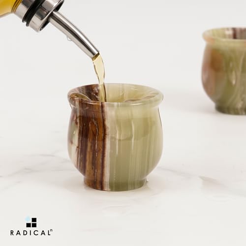 Radicaln Marble Shot Glasses 2" inches Green Onyx handmade Drinking Glasses Set of 2 For Bar accessories, Ideal Vodka, Whiskey and Tequila Glass For Home Bar - Image 4
