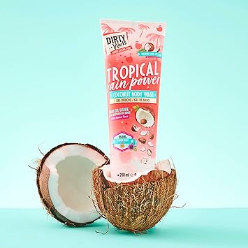 Dirty Works Tropic Like its Hot Tropical Rain Power Coconut Body Wash 280ml - Image 3