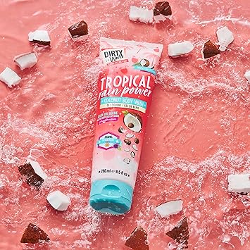 Dirty Works Tropic Like its Hot Tropical Rain Power Coconut Body Wash 280ml - Image 4