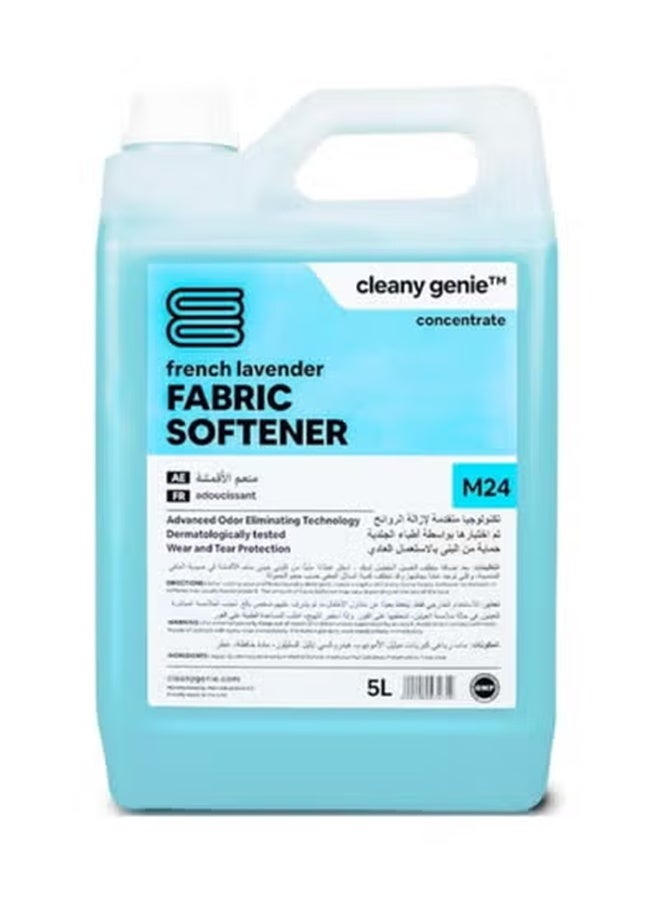 cleany genie Long Lasting Fabric Softener Concentrate Liquid French Lavender Fragrance 5L