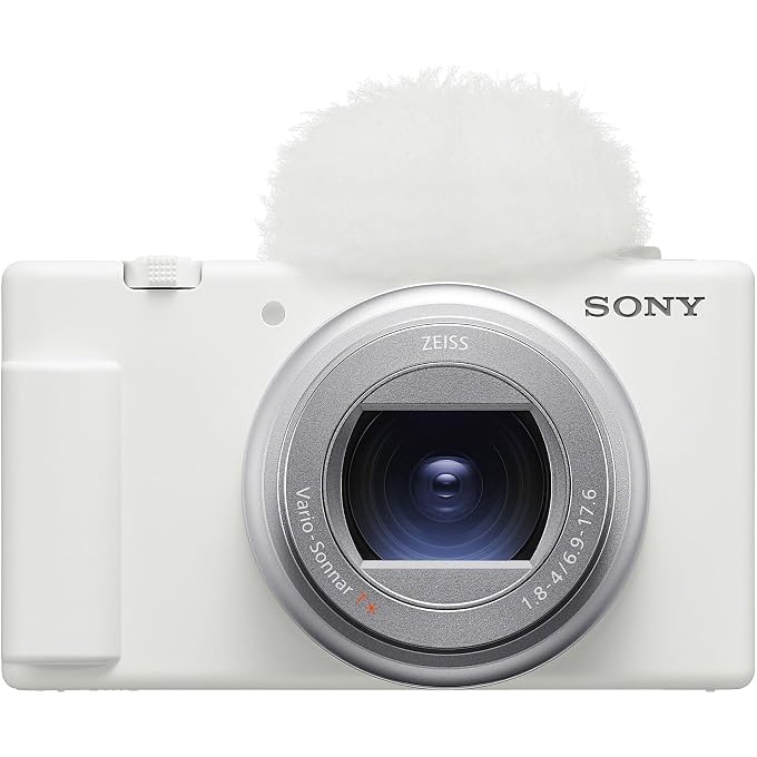 Sony ZV-1 II Vlog Camera for Content Creators and Vloggers (White) (ZV-1M2/W) + 64GB Memory Card + Card Reader + Deluxe Soft Bag + Flex Tripod + Memory Wallet + Cleaning Kit - Image 4