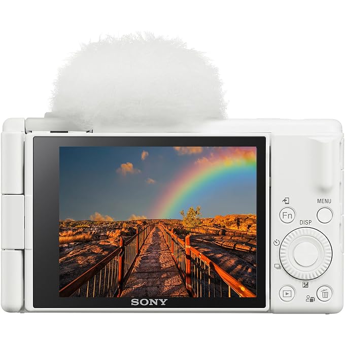 Sony ZV-1 II Vlog Camera for Content Creators and Vloggers (White) (ZV-1M2/W) + 64GB Memory Card + Card Reader + Deluxe Soft Bag + Flex Tripod + Memory Wallet + Cleaning Kit - Image 2