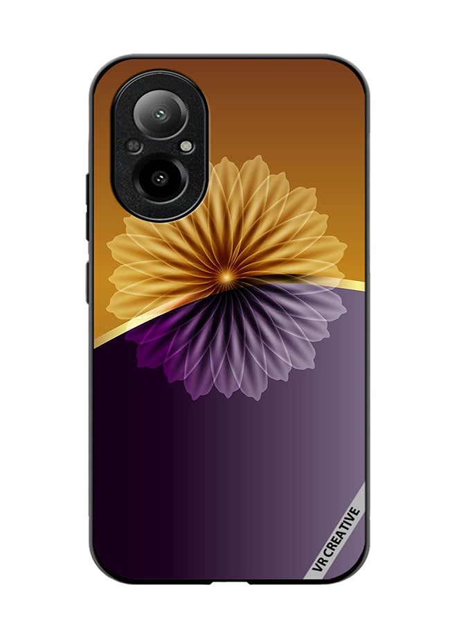 VR CREATIVE Protective Case Cover For Realme C67 4G Flower Design Multicolour - Image 1