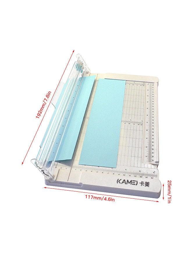 Mini Paper Trimmer Guillotine Cutter 6 Inch (152mm) Cut Length Desktop Paper Cutting Machine with Security Cutter Head Side Ruler for Craft Paper Photos Cards Scrapbooking Office Home Supplies