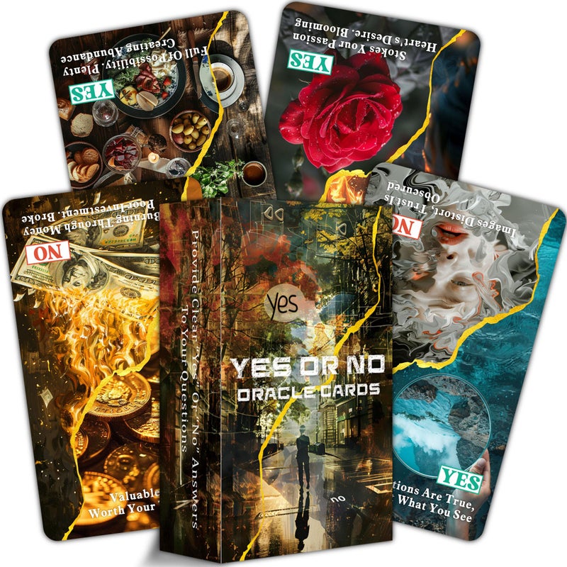 DPEHAKMK Yes or No Oracle Cards Clarifying Life Situations Oracle DeckOracle Cards for Beginners Simplify Your Decisions Instantly - Image 3