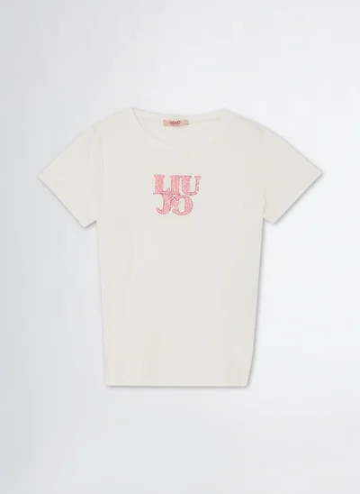Liu Jo T-shirt with logo and sequins